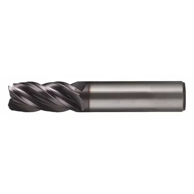CLEVELAND End Mill Radius Sudut: Karbida, 4 Alur, 1/8" Dia Mill, 1/4" LOC, 0,01" Rad - Fast-Cutting Carbide Corner-Radius End Mills