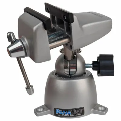 PANAVISE Ragum Multi-Sudut: Tugas Ringan, Lebar Muka Rahang 2 1/2 in, Bukaan Rahang Maks 2 1/4 in - Multi-Angle Precision Vises