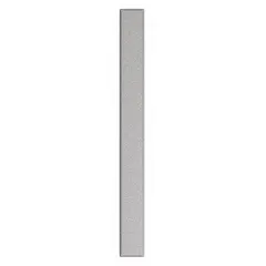 Steel pilaster for commercial bathroom partitions. Honeycomb inner core. Smooth Semi Gloss finish in Pepper Dust color. Height 70 inches, width 7 inches.