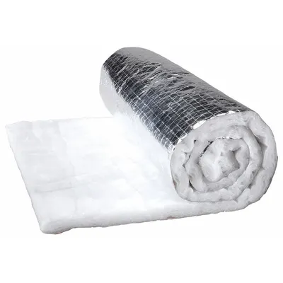 DUCTMATE Pelapis Saluran: 8 R-Value, Foil Scrim Kraft, Poliester, 48 in Lb, 50 ft Pj - Duct Liner