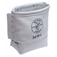 KLEIN TOOLS Tool Pouch: For 3 in Belt Wd - Max, 1 Pockets, White, Leather (MPN 5416L)