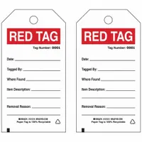 BRADY Tag: 3 in Wd, 5 3/4 in Ht, White, Paper, Rectangle, 0.01 in Thick, 100 Tags, English, 100 PK (MPN 121215)