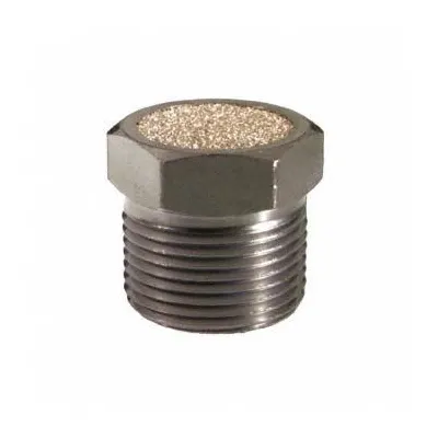 BONOMI MUFFLER: 3/8 in NPT, Ukuran Heks 11/16 in, 40 mikron, Perunggu - Pneumatic Breather Vents