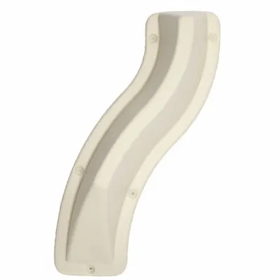 ACROVYN Pelindung Kenop Pintu: 9 in Pj, 17 1/2 in Lb, 3 5/8 in Tonjolan, Eggshell - Tapered Door Knob Protectors