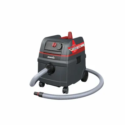 STARMIX Ekstraktor Debu: HEPA, Kering/Basah, Tangki 6 3/5 gal, Aliran Udara 157 cfm - Corded Dust Extractors with HEPA Filtration