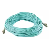 MONOPRICE Fiber Optic Patch Cord: Multi-Mode, 30 m Lg, LC End 1, LC End 2, Aqua, PVC, 2 Fiber Count (MPN 7625)