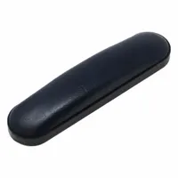 This vinyl upholstered armrest pad is a replacement component for wheelchairs, providing arm support during daily use. It has a 9-inch overall length and includes mounting screws for installation. Compatible with Invacare wheelchairs