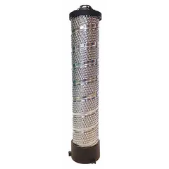 This replacement filter element uses Microglass media to remove particulates down to 0.01 micron from compressed air systems. It is suitable for use in pneumatic circuits, instrumentation air, and industrial processes requiring high-purity air to protect downstream equipment.