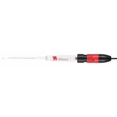 Elektroda OHAUS: STMICRO5, pH, 0 hingga 14 pH, Silindris, Panjang Kabel 1 m, BNC/Cinch - pH Laboratory Electrodes, Probes & Sensors