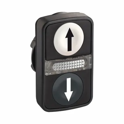 SCHNEIDER Operator Multihead: Bercahaya, 3 Tombol, Profil Rata - Illuminated Multihead Push-Button Operators