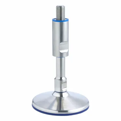 JW WINCO Kaki Perata: Stud Berputar, Ukuran Ulir 1"-8, 3.15 in - Hygienic Male Leveling Mounts