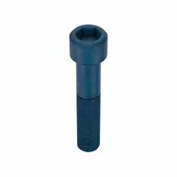 M16x2.00 metric socket head cap screw, 80 mm length, right-hand thread, 14 mm drive size. Made from alloy steel with a standard blue phosphate finish. Supplied in a 5-piece pack. Used for fastening components in machinery and equipment requiring high-strength threaded fasteners
