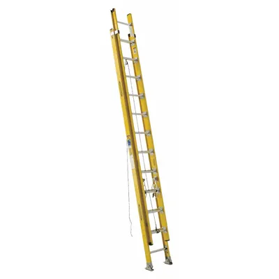 WERNER Tangga Ekstensi: Ukuran Tangga 24 ft, Fiberglass, Kapasitas Beban 375 lb, Berat 59 lb - Non-Conductive Fiberglass Extension Ladders