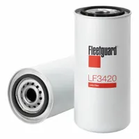 Spin-on oil filter for removing contaminants from engine oil. Features a 1"-12 UNF-2B thread size and 8 11/16 in overall height. Compatible with Thomas Built vehicles