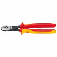 High Leverage Diagonal Cutting Plier: Insulated, Std, Oval, 7/8 in Jaw Lg, 1 1/8 in Jaw Wd (MPN 74 08 250 SBA)