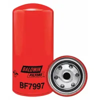 Spin-on fuel filter with M18-1.50 thread and 3 3/4 in outside diameter. Cellulose media removes contaminants to protect fuel injectors and pumps. Integral gasket included. Suitable for diesel engines in heavy-duty vehicles