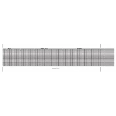 GRAPHIC CONTROLS Kertas Gulungan Lipat untuk Pencatat: Kertas Gulungan Lipat untuk Pencatat, Lebar Pita Pencatat 4 1/2 in - Strip Chart Paper Compatible with Yokogawa
