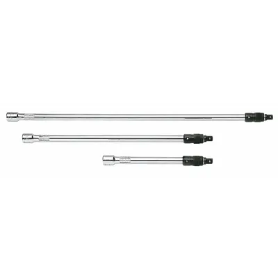 SK PROFESSIONAL TOOLS Socket Extension Set: 3/8 in Input Drive Size, 3/8 in Output Drive Size - Hand Socket Extension Sets