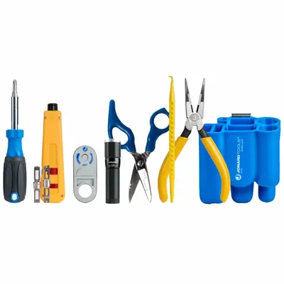 JONARD TOOLS Punch Down Tool Kit: 9 Total Pcs, Tool Pouch - Communications Tool Sets