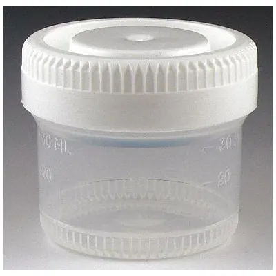 GLOBE SCIENTIFIC Laboratory Jar: Polypropylene, Polyethylene, 1.3 fl oz, 48 mm Body Dia - Polypropylene Lab Jars