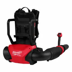 This battery-powered backpack blower delivers a maximum air flow of 650 cfm and operates at 65 dB or less, with a 60 cc equivalent rating. The tube-mounted throttle provides convenient control. Suitable for clearing leaves, grass clippings, and light debris from lawns, driveways, and worksites.
