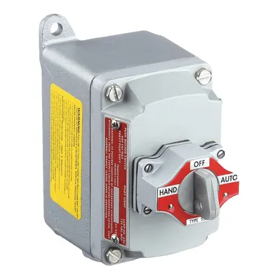 APPLETON ELECTRIC Selector Switch Control Station: 1 Gang, Selector Switch, 2NO/2NC, Hand/Auto - Selector-Switch Control Stations