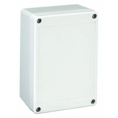 BOX ENCLOSURES Enclosure: Gray, Polycarbonate, 4 in x 3 in x 2 in, NEMA 4 - Nonmetallic Enclosures