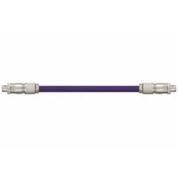 READYCABLE Ethernet Cable: Cat6, M12 Male Straight x M12 Male Straight, 90 ft Lg, PUR, Purple, X (MPN CAT9431012-90)