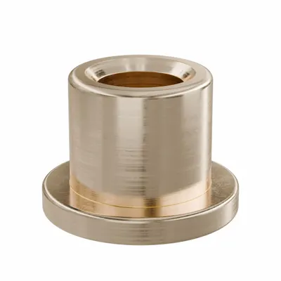 OILITE Flanged Sleeve Bearing: Bronze, SAE 841, 3/16 in Bore, 5/16 in OD, 5/16 in Lg - Lubricated General Purpose Metallic Flanged Sleeve Bearings