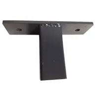 Tube Extension Sleeve: Tube Extension Sleeve, Powder-Coated, Steel, Gray, Loose Top Base Plate (MPN TES4)
