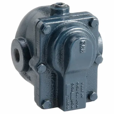 ARMSTRONG INTERNATIONAL Steam Trap: Cast Iron, 1/2 in FNPT, 1,200 lb/hr, 15 psi Max., 353°F Max. - Cast Iron In-line Float & Thermostatic Steam Traps