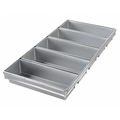 CHICAGO METALLIC 5-Slot Open Top Bread Pan - Bread & Loaf Pans