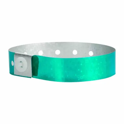 ID Wristband: No Legend, 10 in Overall Lg, 5/8 in Overall Wd, Plastic, Blue - Security Wristbands