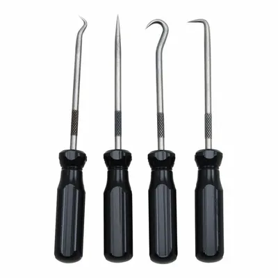 ULLMAN Hook/Pick Set: Steel, Angle/Hook/Straight - Hook & Pick Sets