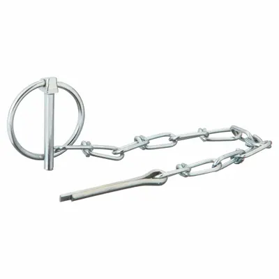 ITW BEE LEITZKE Lynch Pin,3/16in dia,1 1/4in L,PK5: Inch, 1 1/4 in Usable Lg, 3/16 in Shank Dia - Lynch Pins with Chains