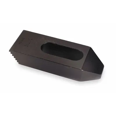 TE-CO Serrated End Clamp: For 12 mm Stud Dia, 102 mm L x 32 mm W x 16 mm H - Step Clamps