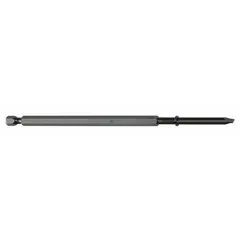 This 5-pack of impact-rated slotted head bits features a hex shank for secure retention in impact drivers and screwdrivers. Made from S2 steel, each bit has a standard industry size of 5F-6R. Suitable for driving slotted-head fasteners in assembly and maintenance tasks.