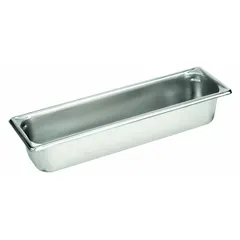 Rectangular Lab Tray, Stainless Steel, 3.78 L, 20 3/4 in Overall Length, Sterile