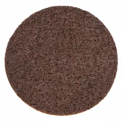 Aluminum oxide disc for aggressive coating removal on all metals. Extra coarse grade for rapid stock removal. Non-vacuum design with hook-and-loop attachment. Suitable for surface preparation and blending on ferrous and non-ferrous materials.