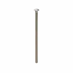 Square neck carriage bolt made from 316 stainless steel with plain finish. Thread size 1/4"-20, length 6 inches. The square neck prevents rotation during assembly. Used for fastening metal to wood or metal in applications requiring corrosion resistance.