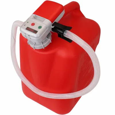 ACTION PUMP Gasoline Battery Powered container pump: AA Battery Size, 2.4 gpm Max. Flow Rate - Cordless Battery-Powered Fuel Transfer Pumps