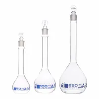 EISCO SCIENTIFIC Erlenmeyer Flask Set: 50 mL_100 mL_250 mL, Colorless, Round, A, +/-5% Tolerance (MPN CH196042)