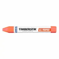MARKAL Marking Crayon: Wax, 12.7 mm Tip Wd, Soft, Paper, Orange, -20°F to 150°F, Orange, 12 PK (MPN 80354)