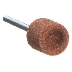 General-purpose mounted point for deburring, blending, and finishing on carbon steel. Features 60 grit aluminum oxide abrasive in a B131 shape for contour work and detail grinding. Vitrified bond construction.