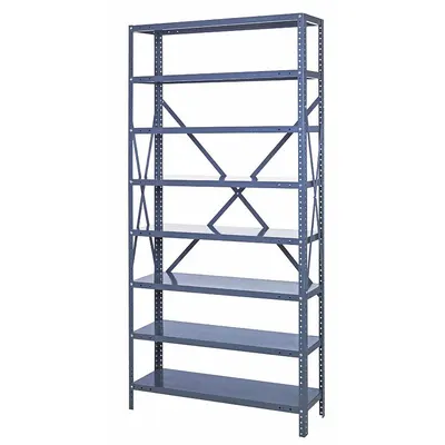 QUANTUM STORAGE SYSTEMS Metal Shelving: 42 in x 18 in x 75 in, 1 Sided, Open - Metal Stationary Bin Shelving Without Bins