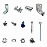 HADRIAN Headrail Between Wall Kit: Chrome Zamac, Chrome-Plated (MPN 600424)
