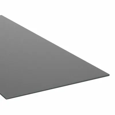 ABS Sheet: 0.1875 in Thick, 24 in x 4 ft, Opaque, Black, 6,000 psi Tensile Strength - ABS Sheets & Bars