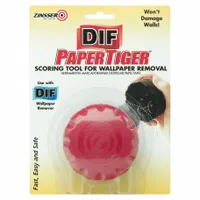 This wallpaper perforator scores wallpaper surfaces prior to removal. It creates perforations that allow removal solutions to penetrate the wallpaper, facilitating easier stripping. Dimensions: 6 in length, 8 in width. Sold as a single piece