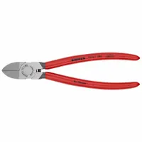 Diagonal Cutting Plier: Flush, Straight, Oval, 1 in Jaw Lg, 7/8 in Jaw Wd, 7 1/4 in Overall Lg (MPN 72 01 180)