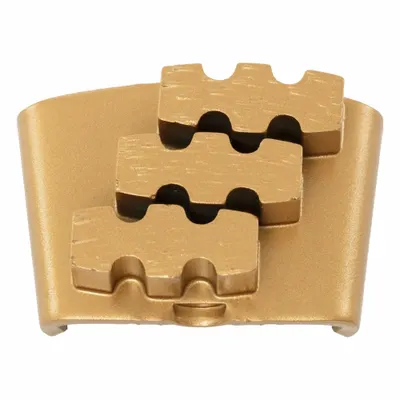 HUSQVARNA ELITE-GRIND EZ XS25 TS Grinding Tool, 25 Grit, Gold, Metal, 3 Segments - Grinding & Surface Preparation Tools